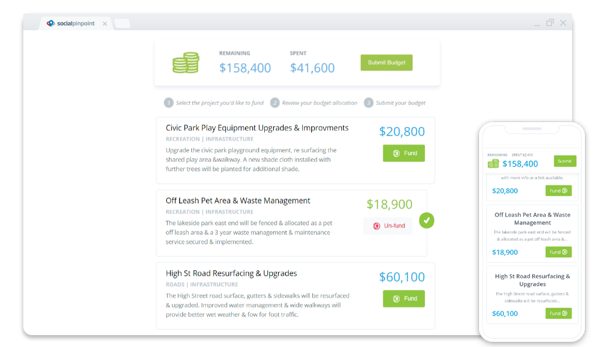SocialPinpointDigitalTools-ParticapatoryBudgeting SocialPinpointDigitalTools-ParticapatoryBudgeting